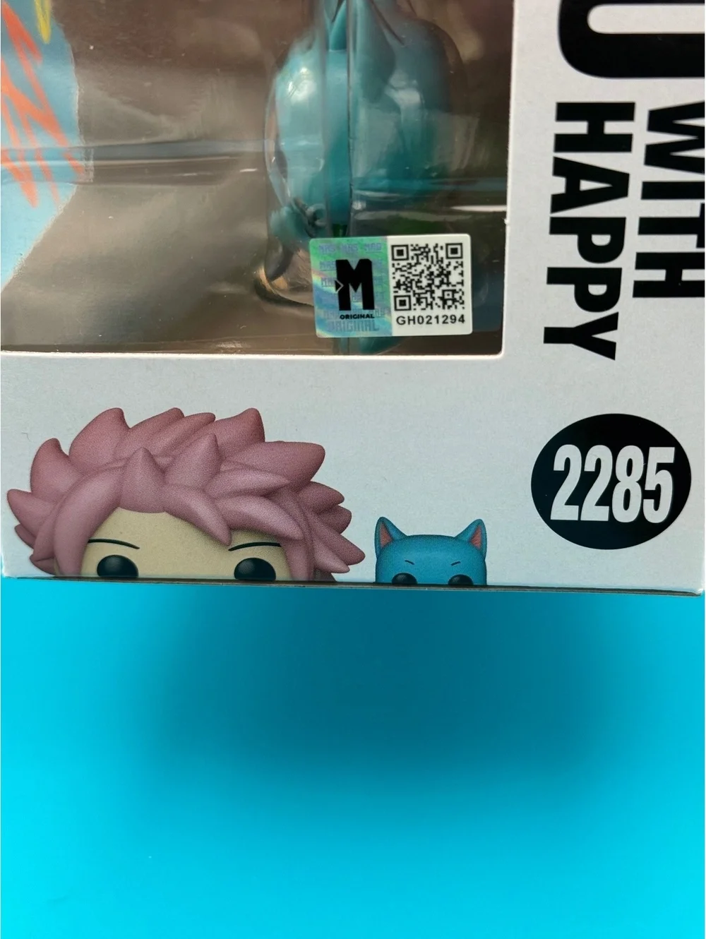 Todd Haberkorn Signed Natsu with Happy fairy tail Funko 2285 with MAS COA